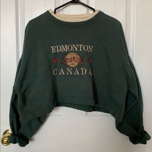 vintage crop sweater
